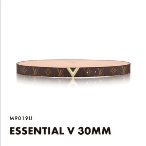 Louis Vuitton Essential V 30MM belt size 90